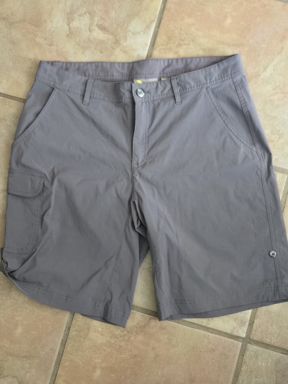 Solstice Women's Gray Casual Cargo Shorts Size 10